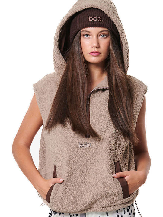 Body Action Women's Blouse Sleeveless with Hood...