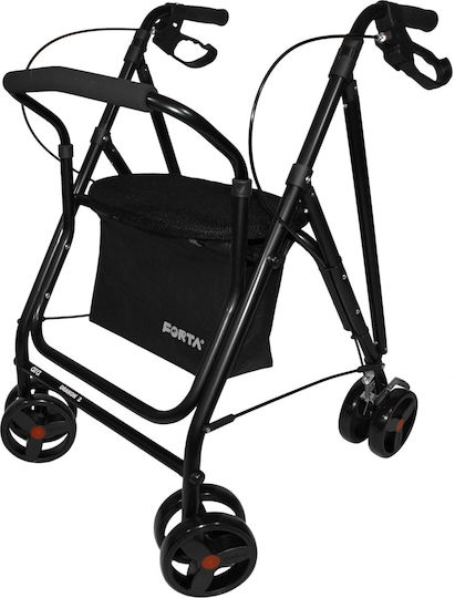 Forta Drakon 2 Pliabil Mersuri Și Rollator Aluminiu Negru