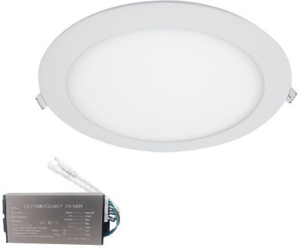 Elmark Στρογγυλό LED Panel 18W με Ψυχρό Λευκό Φως 6500K