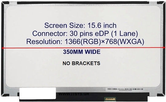 Monitor 15.6" Slim / LED / 60Hz / Touch 1280x720 Matte 30 Pin for Laptop Lenovo Legion Y530