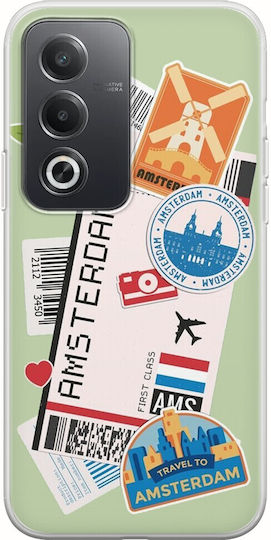 Bilet către Amsterdam Oppo A80 5G Silicon Transparent TPU Flexibil