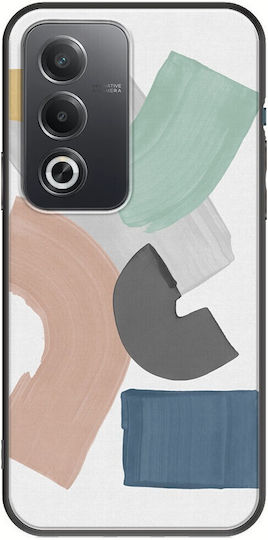 Pastel Paint Blocks Oppo A80 5g Black Tpu Μαύρη Σιλικόνη