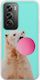 Bubblegum Polar Bear Oppo Reno 12 Pro 5g Flexible TPU Transparent Silicone