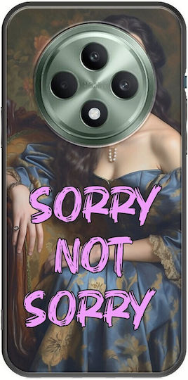 Vintage Lady Sorry Not Sorry Oppo Reno 12 F 5g Black TPU Black Silicone