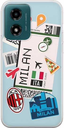 Ticket To Milan Motorola Moto G04s Flexible Tpu Διάφανη Σιλικόνη