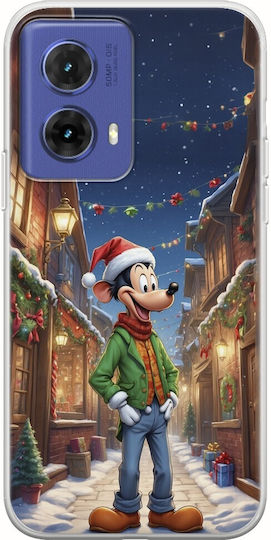 Xmas Cartoons Goofy Motorola Moto G85 5G Flexible TPU Transparent Silicone