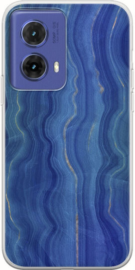 Agate Stone Blue Motorola Moto G85 5G Flexible TPU Transparent Silicone