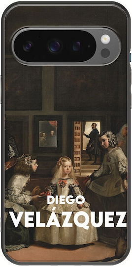 Diego Velazquez Google Pixel 9 5G Schwarzes TPU Schwarzes Silikon
