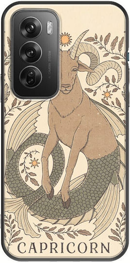 Zodiac Capricorn Oppo Reno 12 Pro 5g Black TPU Black Silicone