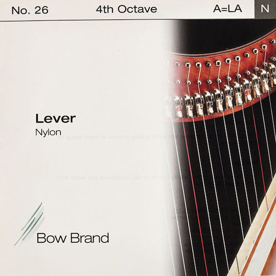 Bow Brand Single Nylon Harp String Lever for 4th Octave