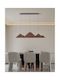 Sun Light Ceiling Light Brown LED with Warm White Light Rail 110x54x110cm