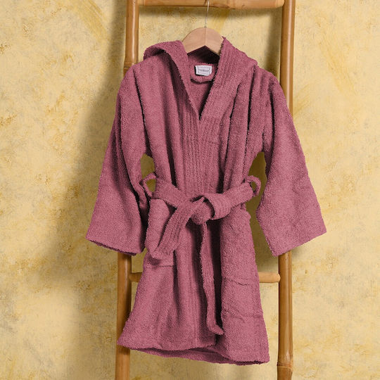 Melinen Kids Hooded Bathrobe Apple Melinen Kids Hooded Bathrobe Apple