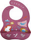 Beboulino Waterproof Bib Silicone with Pocket Pink