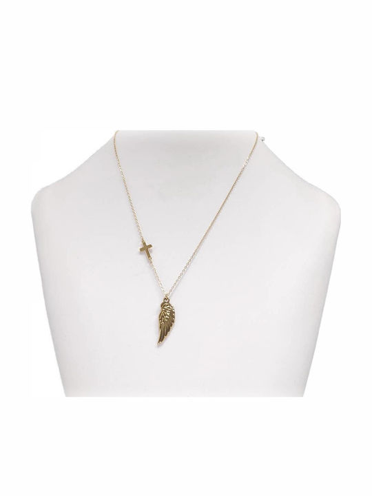 Isay Collection Κολιέ από Επιχρυσωμένο Ατσάλι