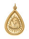 Senza Charm Talisman Constantin Lacrimă Din Argint Placat Cu Aur