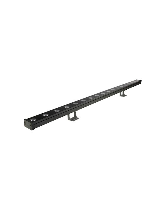Aca Outdoor Floor Lamp LED Wall Washer 18W with Natural White Light IP66 Black