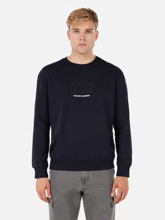 Φούτερ με Κουκούλα Navy Blue