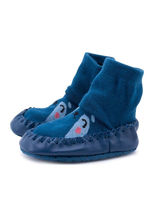 Love4shoes Kids' Slipper Socks Blue