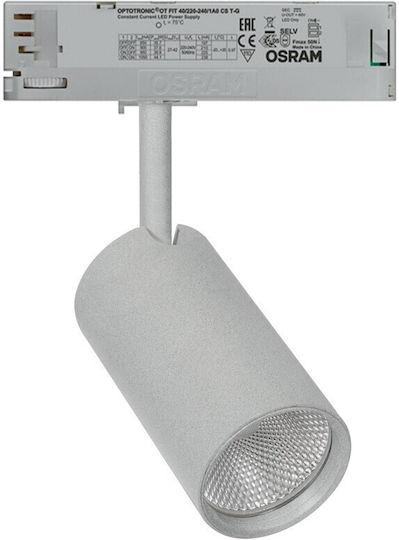 VK Lighting Μονό LED Θερμό Λευκό Σποτ σε Γκρι Χρώμα