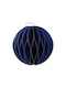 Hängendes Kugel Ornament Ornament Papier Blau 7.5cm