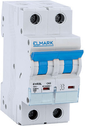 Elmark Automatic Circuit Breaker 6A Double-pole AC 41201C/B