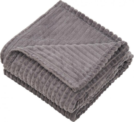 Heinner Fleece Decke Einlagig 150x200cm Grau