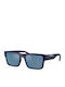 Arnette Men's Sunglasses with Navy Blue Plastic Frame and Blue Mirror Lens AN4344 275922