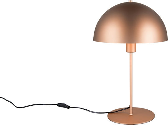 Trio Lighting Metall Tischlampe mit Braun Schirm und Basis