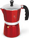 Burgundy Metallic Line Coffee Maker 9 Cups Berlinger Haus Bh 8583 450 Ml Red