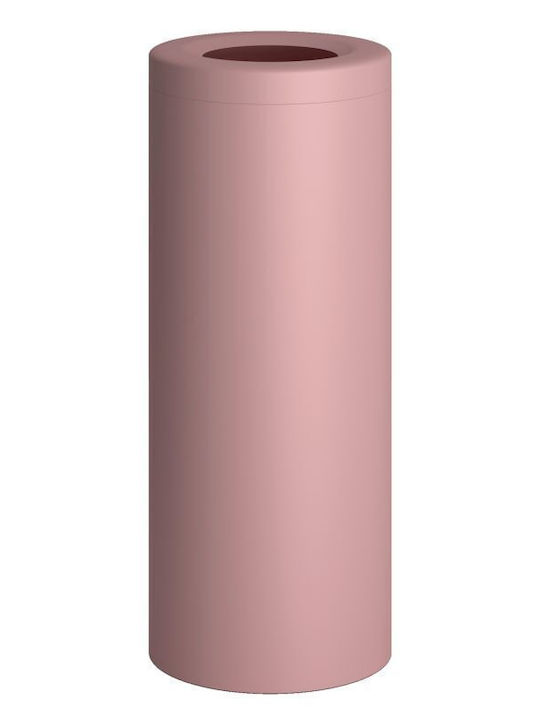 Pam & Co Καλάθι Απλύτων Μεταλλικό 30lt 25x25x57cm Ροζ