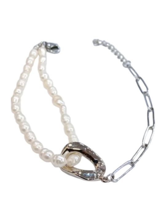 Visetti Women's Bracelet made of Steel with Pearls