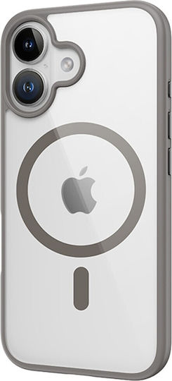 Rock Back Cover Σιλικόνης Γκρι (iPhone 16 Plus)