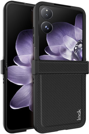 Imak Ruiyi Series Текстура Carbon Fiber Книга Изкуствена кожа / Пластмаса Черен (Xiaomi Mix Flip)