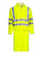Stenso Waterproof and Windproof Trenchcoat Work with Reflective Tapes Yellow