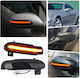 Carro 243025 Огледален мигач Mercedes-Benz SLK Class R171 W171 SL Class R230 W230 2004-2008 Динамичен LED Затъмнен 2 броя