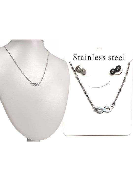 Isay Collection Комплект с Колие & Обеци от Inox