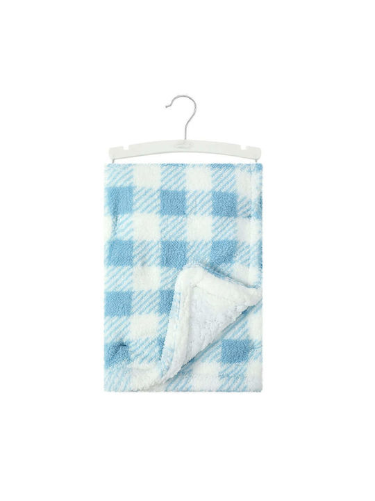 Mother's Choice Blanket Nursery Swaddling Blankets Fleece Blue Blue 76x102cm
