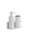 Pam & Co Wall Mounted Bathroom Accessory Set Metal White