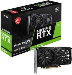 MSI GeForce RTX 3050 6GB GDDR6 Ventus 2X 6G OC Placă Grafică V812 MSI GeForce RTX 3050 6GB GDDR6 Ventus 2X 6G OC Placă Grafică V812
