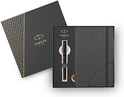 Parker Desk Set with Notebook and Pen IM Core Metal 2pcs Fine