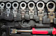 Set 8 Single Polygon Wrench Compact with Ratchet Mechanism