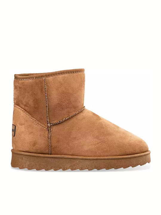 Envie Shoes Ghete Dama Cu Blană Maro