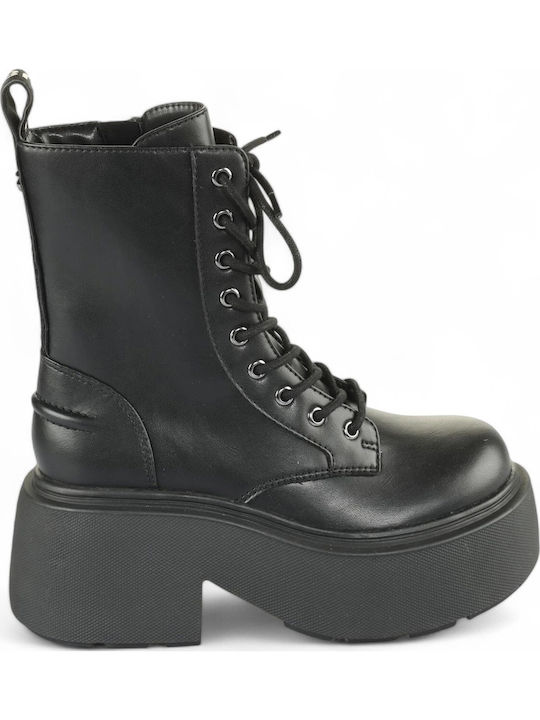 Buffalo Stiefeletten Damen Schwarz 1622484 Skroutz Germany