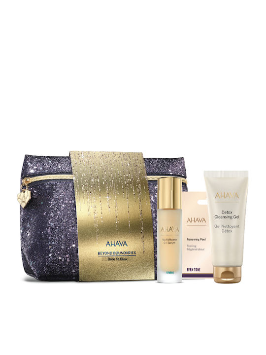 Ahava Dare To Glow Hautpflegeset für Anti-Aging & Aufhellung 3Stück