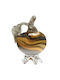 Marhome Tabletop Lucky Charm Pomegranate Brown made of Glass 6x10cm 1pcs