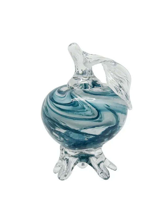 Marhome de birou Amulet Rodie Alb din Sticlă 6x10cm 1buc