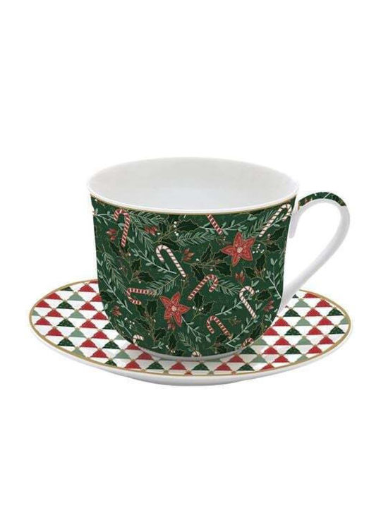 Fancy Christmas Cup Porcelain