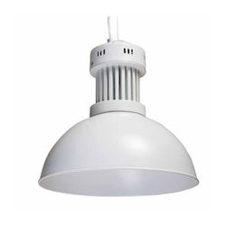 KT Lighting Φωτιστικό Καμπάνα 40W Θερμό Λευκό με Ενσωματωμένο LED Λευκό