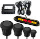 DGA Car Parking System Front Wheel with Screen / Buzzer and 4 Sensors in Black Color