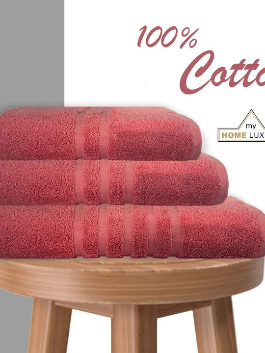 My Home Luxury Facecloth 50x90cm Red Weight 600...